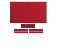 Fymlok Pool Table Felt,Billiard Cloth Professional Billiards Pool Table Cloth with 6 PCS Strips For Indoor Billiard(7ft Red)