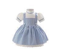 FYMNSI Baby Dorothy Costume The Wizard of Oz for Girl Toddler Kids Halloween Cosplay World Book Day Week Dress Up Role Play Photo Props Carnival Birthday Party School Stage Performance Blue 12-18M
