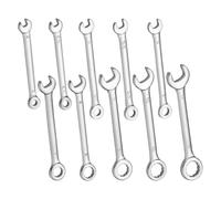 FyMosem 10PCS Mini Combination Wrench Set 4-11mm Metric Open and Box End Wrench Dual-Purpose Small Ignition Wrenches Spanner Repair Tool for Assembling Furniture Small Equipment