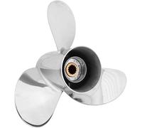 FYMP OEM 13 1/2 x 14 Upgrade Stainless Steel Outboard Boat Propeller for Yamaha Engines 60 70 75 80 85 90 100 115 HP, Reference Part No.688-45932-60-00,15 Spline Tooth,3 Blades,RH