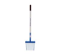 Fyna-Lite Mini Mucka Stable Fork in Blue Fyna-Lite Blue