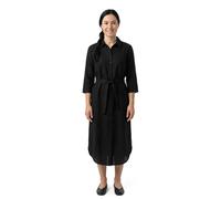 Fynch Hatton 3/4 Sleeve Linen Mix 3/4 Sleeve Dress Black 40 Woman