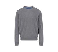 FYNCH-HATTON Fine Knit Crew Neck Jumper, steel, 3XL