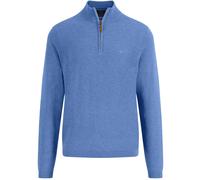 Fynch-Hatton Hatton Air Cotton Troyer Zip Jumper - Medium, BERRY