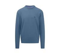 FYNCH-HATTON Knitted Cotton Crew Neck Sweater, cloud blue, XXL