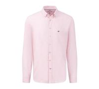 Fynch-Hatton Mens Long Sleeved Oxford Button Down Collar Shirt Pink Stripe - Size X-Large