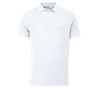 fynch hatton mens basic polo shirt - M, WHITE