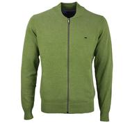 Fynch Hatton Men's Cardigan Casual Fit Green 1613216 740 Avocado