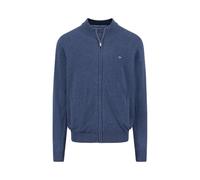 Fynch Hatton Sfpk212 Full Zip Sweater Blue M Men