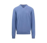 Fynch Hatton Men's Knit Sweater Casual Fit Blue SFPK 211 604 Crystal Blue
