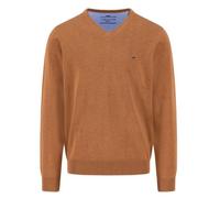 Fynch Hatton Men's Knit Sweater Casual Fit Brown Solid 1514211 804 Hazel