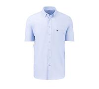 Fynch-Hatton Mens SHORT SLEEVED OXFORD SHIRT LIGHT BLUE Cotton - Size X-Large