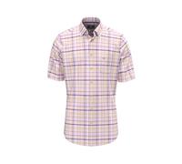 FYNCH-HATTON Summer Oxford Check Short Sleeve Shirt