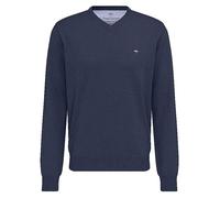 Fynch Hatton Sfpk211 V Neck Sweater Blue S Men