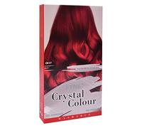 FYNE Crystal Colour - Semi Permanent Hair Colour (Red - Ruby) | Semi Permanent hair dye | Nice and Easy hair dye for Women | Built-in conditioner formula, healthier shiny hair