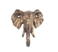 Fyne-Finds Antique Copper Metal Elephant Wall Mounted Hook Coat Hat Keys Hanger Rack Hook Animal Ornament