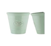 Fyne-Finds Plastic Classic Olive Planters, Saucers, Trough and Wall Plant Pot Long Lasting Flower Garden Indoor Outdoor Planter Cover Weather, Frost Proof (23cm Wall Planter)