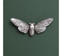 Fyne-Finds Steampunk Silver Finish Stag Lady Resin Beetle Bee Scarab Beetle Insect Bug Wall Art Hanging Ornament Décor (Small Bee)