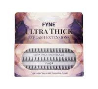 FYNE Individual Eyelashes, Black [60 Pcs, Ultra Thick Short 8mm, Single Pack] Individual lashes, Eyelash Extensions, Natural Look, Volume Cluster Lashes, False Lash Cluster
