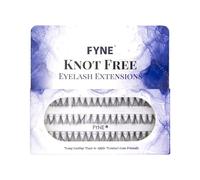 FYNE - KNOT FREE Individual Eyelashes, Black [60 Pcs, Ultra Thick Medium 10mm, Single Pack] | Individual lashes, Eyelash Extensions, Natural Look | Volume Cluster Lashes | Premium False Lash Cluster