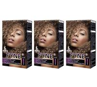 FYNE Medium Blonde Permanent Hair Dye for Women - Pack of 3 - Home Hair Color Cream with Built-in Conditioner - Gentle, Long-Lasting, Suitable for All Hair Types -Achieve Salon-Quality Results at Home