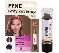FYNE Root Touch Up Cover Stick - Instant Light Brown Grey Hair Cover Up - Magic Retouch Temporary Hair Colour for Men & Women