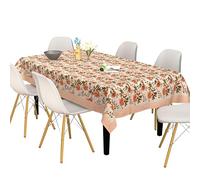 FYNITE Spring Heritage Tablecloth | 60" x 60" Square | 100% Cotton | Hand Block Print | Washable | Farmhouse & Fall Decor | Table Cover for Halloween | Thanksgiving | Christmas | Wedding | Parties
