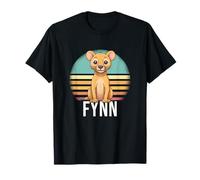 Fynn - Cute Boy Name with Cute Lion T-Shirt