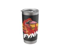 Fynn - Cute Boys Name with Cool T-REX Stainless Steel Insulated Tumbler