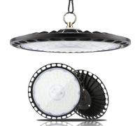 Fynokst 200W UFO LED High Bay Light，Garage Light 30000LM 6000K Super Bright Industrial UFO Lamp IP66 Waterproof Daylight White LED Warehouse Lighting Shed Lighting for Workshop Warehouse Factory