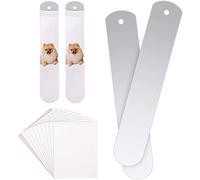 FYOBOT 2 Pieces Metal Straight Sock Sublimation Jigs with 10 Sheets Heat Transfer Paper for Dye Sublimation Heat Socks A
