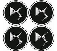 FYOBOT 4pcs 60MM Car Wheel Center Caps for Citroen DS3 DS4 DS6 Stylish Badge Emblem Decal Wheel Sticker Auto Exterior Accessories