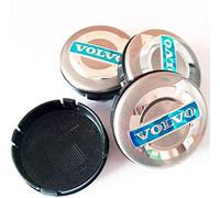 FYOBOT 4pcs 64MM Car Wheel Center Caps for Volvo C70 S40 V50 S60 V60 V70 S80 Stylish Badge Emblem Decal Wheel Sticker Auto Exterior Accessories