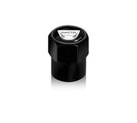 FYOBOT 4pcs Car Tire Valve Stem Caps for Dacia Duster Logan Sandero 2 Mcv Sandero, Auto Dustproof Anti Theft Corrosion Resistant Valve Caps Accessories,-Black