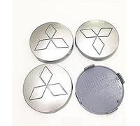 FYOBOT 4pcs Car Wheel Center Hub Caps for Mitsubishi, 80 MM, ABS Wheel Hubcap Waterproof Sticker Styling Accessories