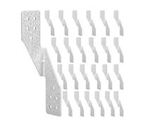 FYOBOT Hurricane Tie Hick Galvanized Hurricane Straps H2.5A Strong Tie Brackets Trusses/Rafters Ties for Wood(25pcs)