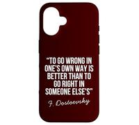 Fyodor Dostoevsky Crime and Punishment Classic Philosophy Case for iPhone 16