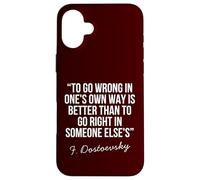 Fyodor Dostoevsky Crime and Punishment Classic Philosophy Case for iPhone 16 Plus