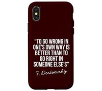 Fyodor Dostoevsky Crime and Punishment Classic Philosophy Case for iPhone X/XS