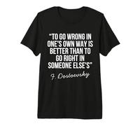 Fyodor Dostoevsky Crime and Punishment Classic Philosophy Premium T-Shirt