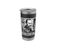 Fyodor Dostoevsky Existential Philosophy Book Reader Stainless Steel Insulated Tumbler