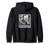 Fyodor Dostoevsky Existential Philosophy Book Reader Zip Hoodie