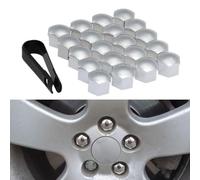 FYONMDC 20 PCS Wheel Nut Caps,for Suzuki Swift/Sport/Hybrid 2017-2022 2023 Hexagonal Tire Covers Dust Proof Durable Wheel Hex Nut Bolt Cap Cover Accessories,C/Silver-21mm