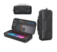 FYOUNG Carrying Case for Nintendo Switch 2(2025), Hard Shell Portable Travel Carry Handbag Full Protective Case with Card Slots, Fix Strap for Nintendo Switch 2-Black