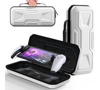 FYOUNG Carrying Case for PlayStation Portal, Protective Hard Shell Portable Travel Carry Handbag Full Protective Case Accessories for PlayStation Portal Remote Player-White