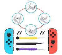 FYOUNG [New Version] Replacement Latches Compatible with Switch OLED/Switch JoyCons, Lock Buckles Repair Tool Kit Replacement for Switch Joycons with Screwdrivers and Tweezer