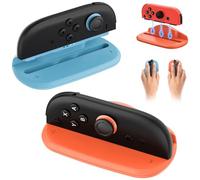 FYOUNG Switch 2 Mouse Grip for Joy Con Controller, Ergonomic Game Mouse for Nintendo Switch 2 Accessories - Blue/Orange