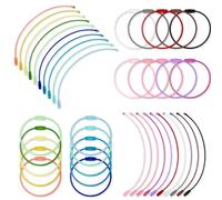 Fyozyon 100 Pcs Stainless Steel Loops 6" Wire Key Chain Cable Large Key rings for Travel Aircraft Luggage Tag Key Tags 20 Duster-Assorted Colors Tag Keepers for Keys and ID Tag Cable Loop Rings