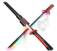 Fyozyon 31.5" Spark Sword for Kids and Adults, Led Light Up with Sparks, Sound & Fog, Type-C Rechargeable, Sparking for Anime Cosplay (Red)