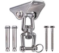 Fyozyon 4Pack Stainless Steel Swing Hanger Ceiling Mount 1000 LB Capacity 180° Swing Swing Hardware for Swing Seat, Yoga, Heavy Bag, Porch Swing, Hanging Chair (360° Swivel Detachable(1 Pack))